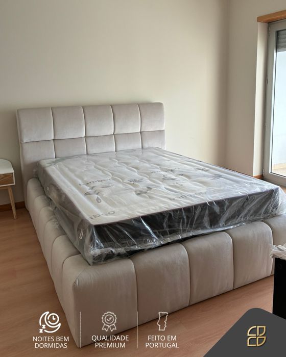 Cama estofada nova de fabrica * Modelo URBAN