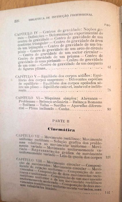 Elementos de Mecânica, Biblioteca Instrução Profissional