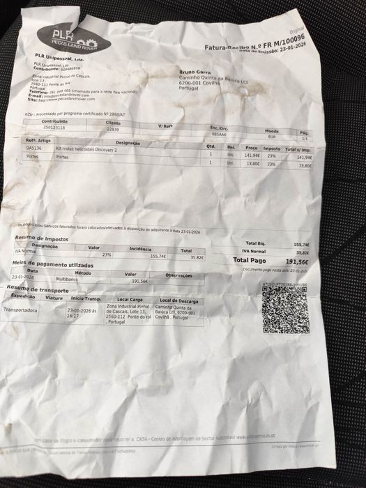 Kit conversão molas Discovery td5