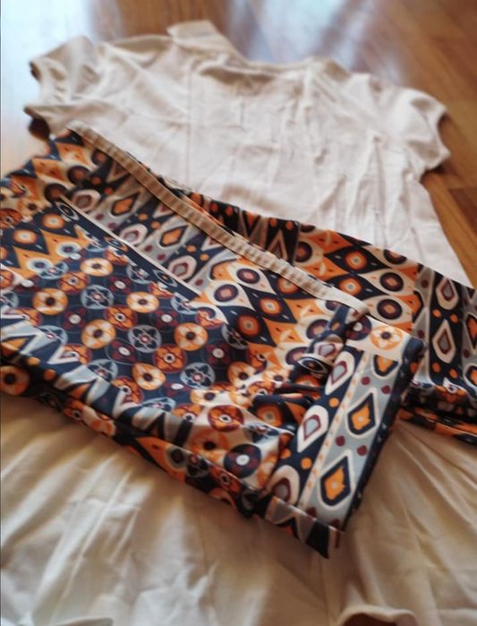 Conjunto de leggings e túnica novos com etiqueta