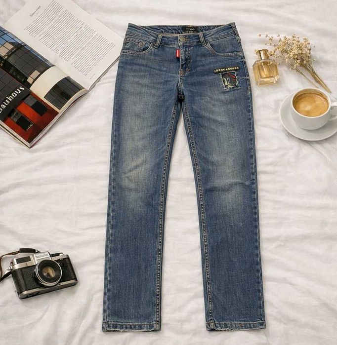 Dsquared2 jeansy męskie | W28 L29 | premium denim | niebieski denim