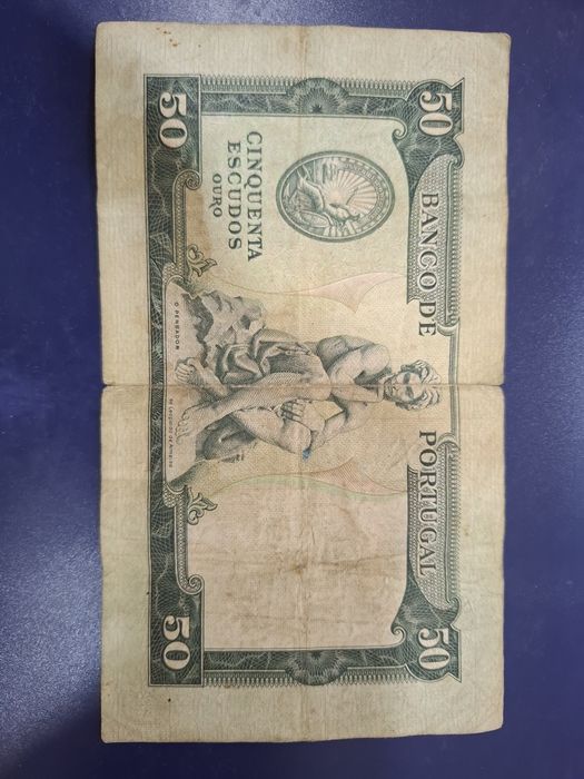 Nota 50 escudos ouro 1955