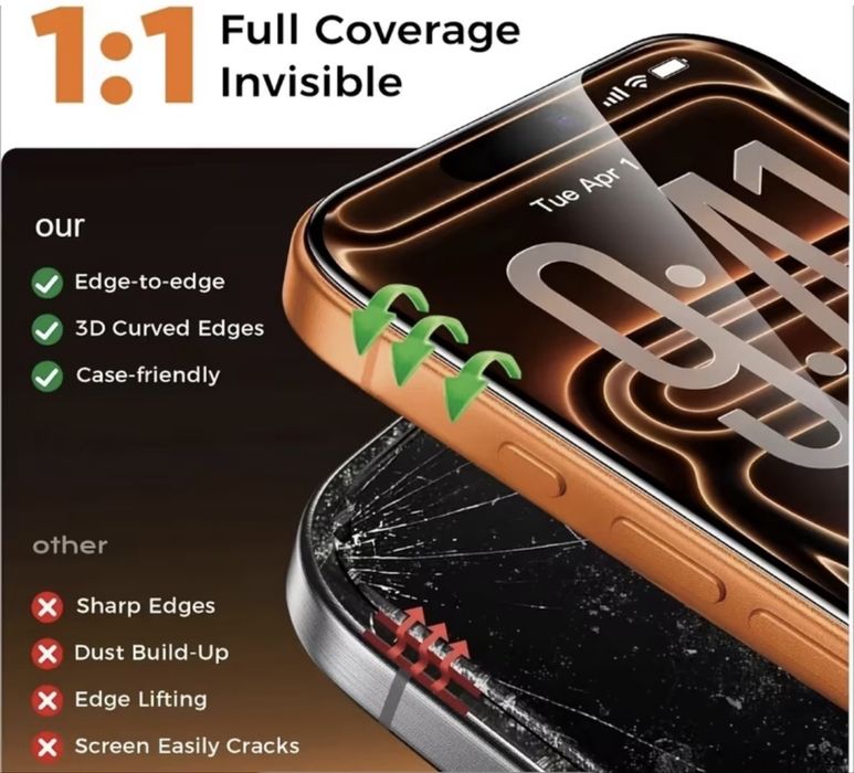 Szkło hartowane 9H 5D iPhone 12 Pro 12 Szybki i łatwy montaż Full Cover