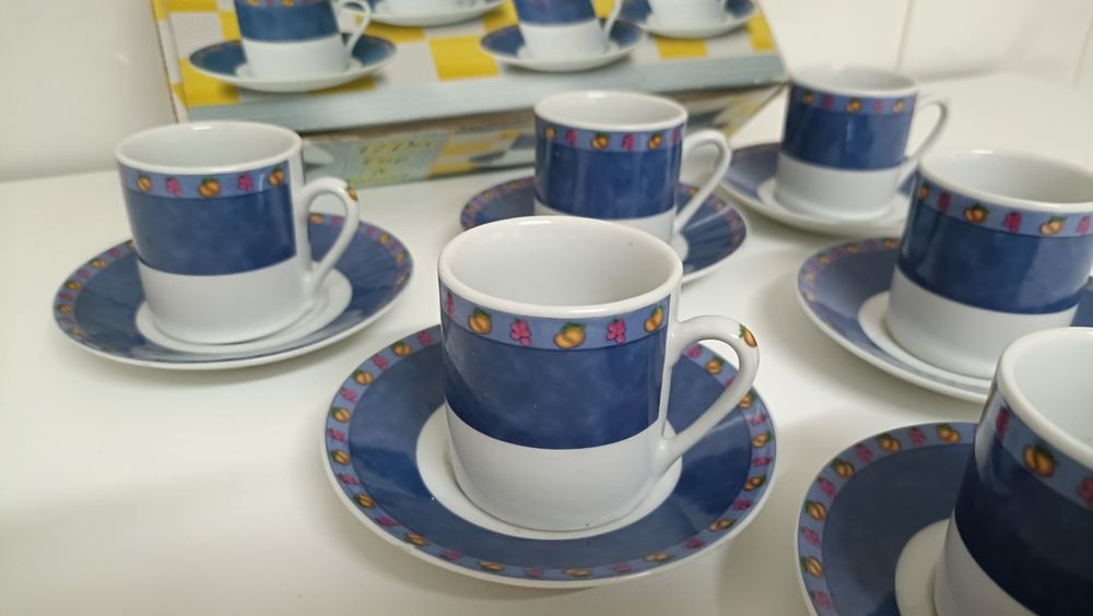 Conjunto de 6 chávenas café