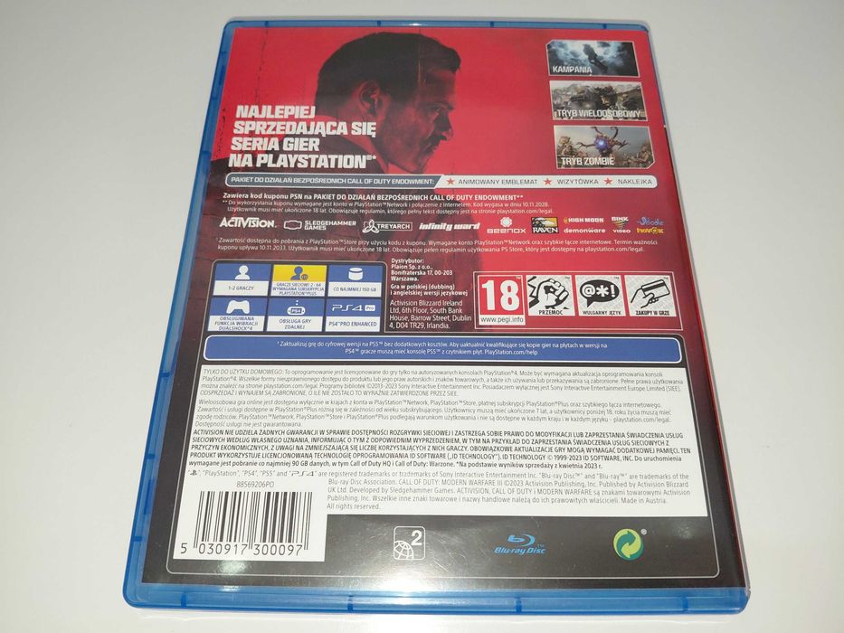 ps4 CALL OF DUTY MODERN WARFARE III PL postacie mówią po polsku hit