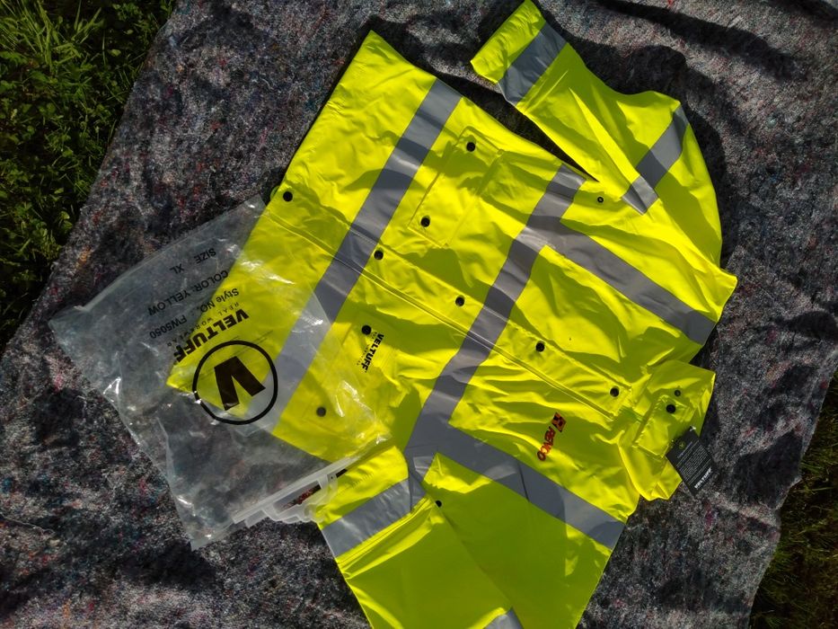 Kurtka ortalionowa robocza odblaskowa rozm. XL NOWA