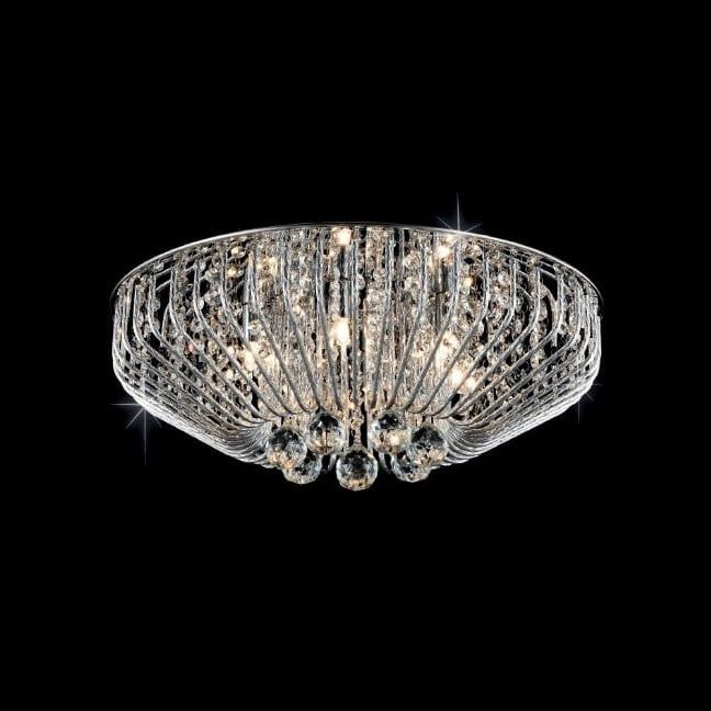 Lampa sufitowa Żyrandol Zuma Line glamour kryształ