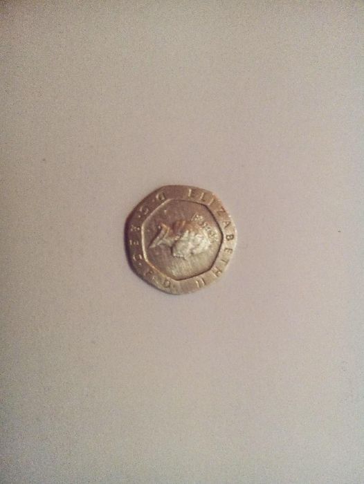 Монета ELIZABETH 2 20 PENCE 1991 года.
