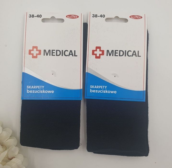Skarpetki damskie bezuciskowe medical 38-40
