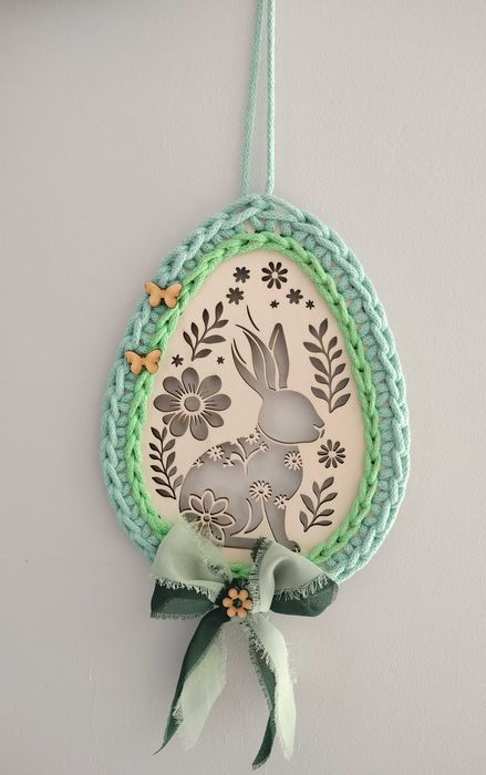 Wielkanoc ozdoba świąteczna zawieszka jajo
