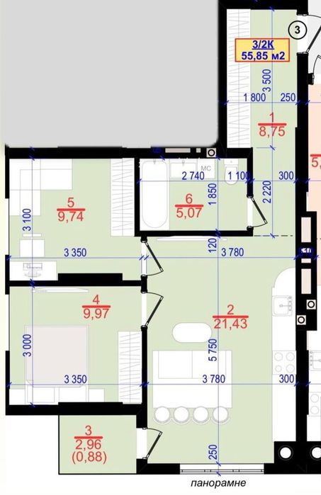 Продаж 2-кім квартири, ЖК Централ парк
