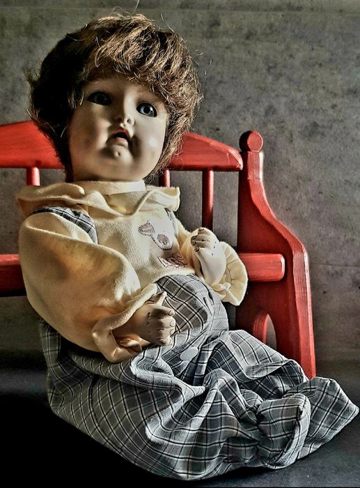 Lalka porcelanowa KÖNIG & WERNICKE rep.