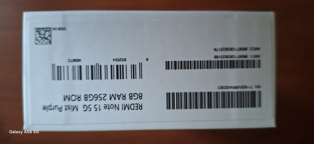 XIAOMI Redmi Note 15  5G  8/256 GB