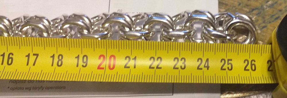 Bransoleta Bismarck srebro 925 olbrzym 218,62gram.