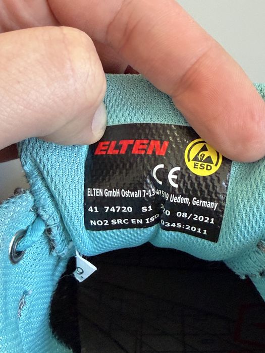 Рабочие Ботинки ELTEN Mila Aqua Low ESD S1 Uvex Atlas Strauss 41(26cm