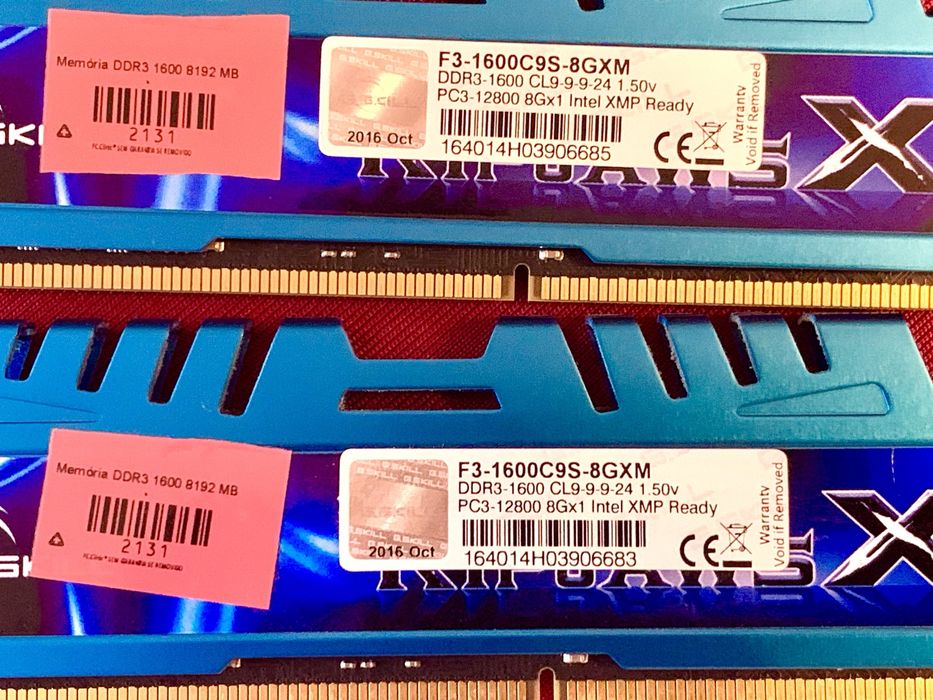 16 Gb memória RAM DDR364739017014401124