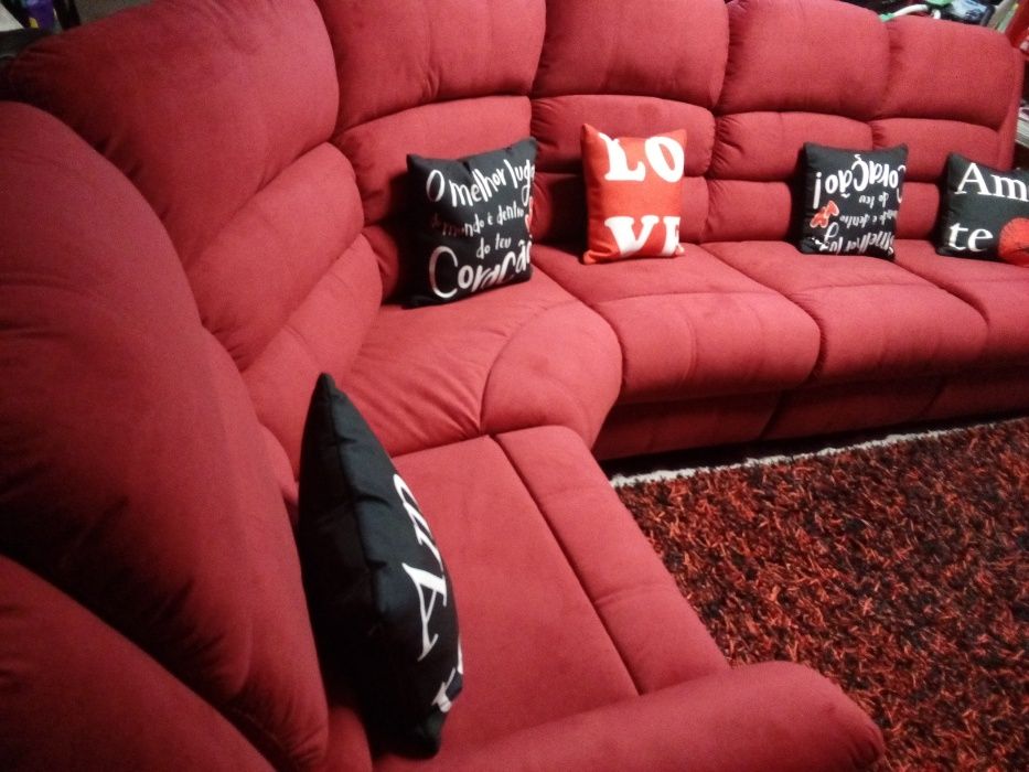 NOVO Sofá de angulo design italiano "promoção "LOURINI RELAXANTE ELECT