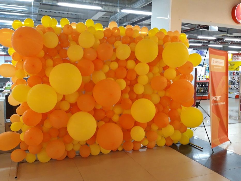 Оформлення повітряними кульками, фотозони, аеродизайн