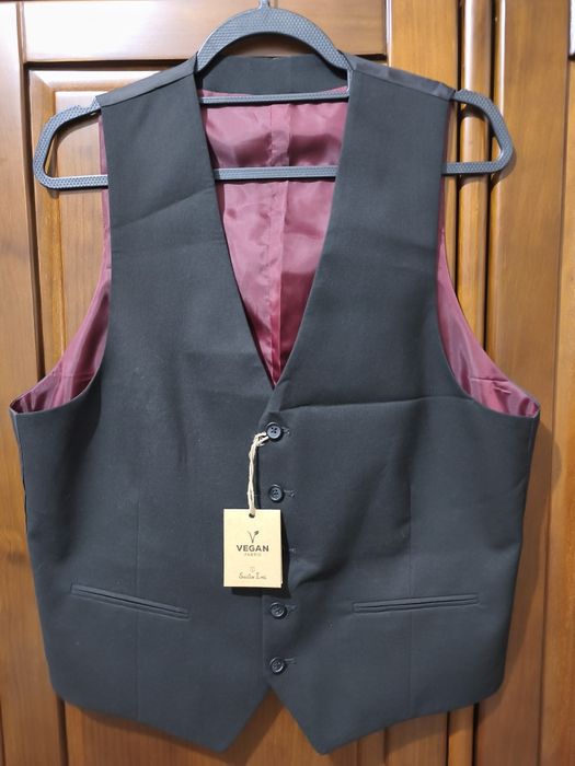 Colete Preto Suits Inc - Tamanho 50 (M) Novo