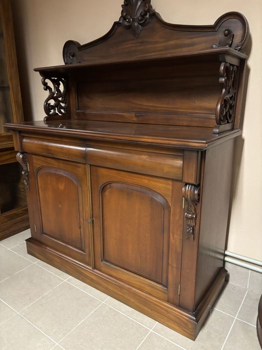 Zestaw Stylowy Stół 8 Krzeseł Komoda Angielskie Meble Stylowe