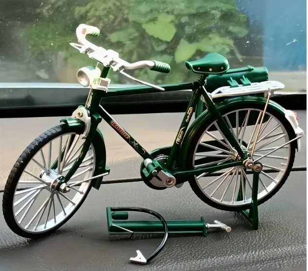 Modelo de Bicicleta de 19cm para Montar, Simulação de Liga.