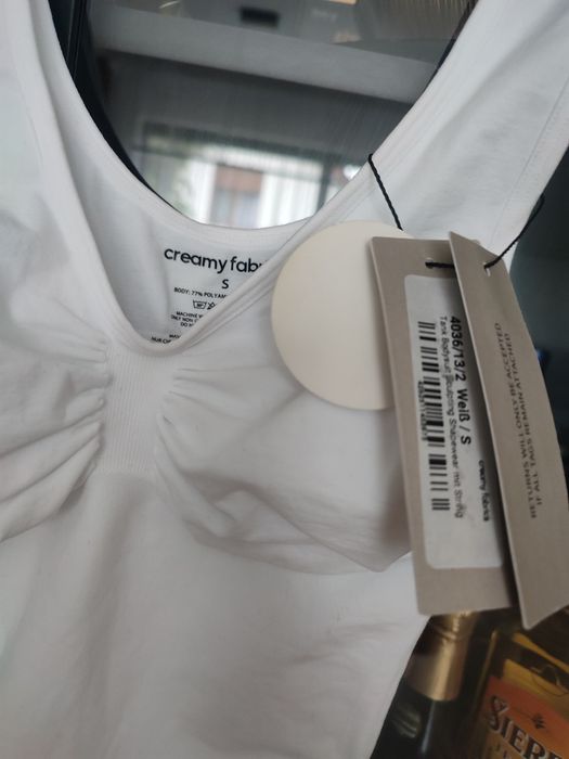 Nowe białe body cfab S creamy fabrics