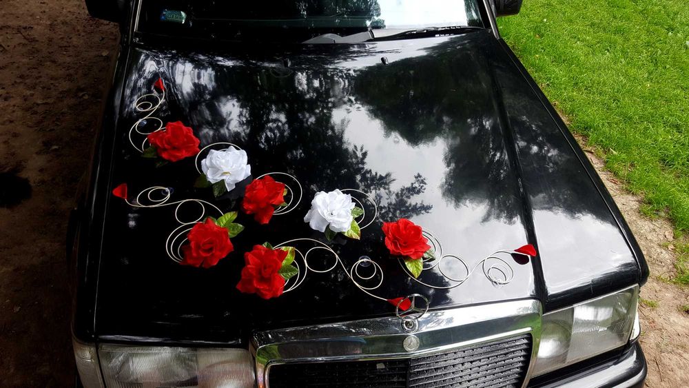 Dekoracja auta Ozdoba samochodu Ślubnego Serca