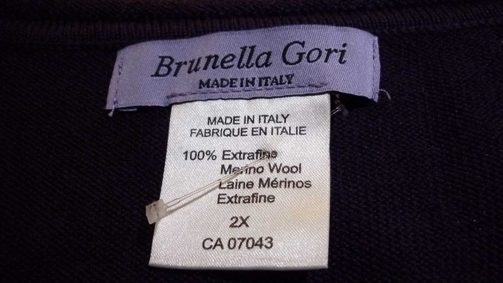 Brunella Gori- 100% wełna sweter damski r; XXL