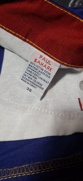 Paul&Shark Yachting spodenki męskie, szorty, lato, logo, premium belt