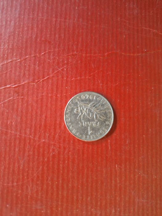 Moeda de um franco francês 1960