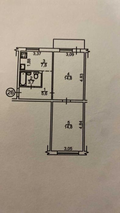 Продам 2кв Парково-Сирецька,Шевченківський,мБерстейська 14хв 47000у.о.