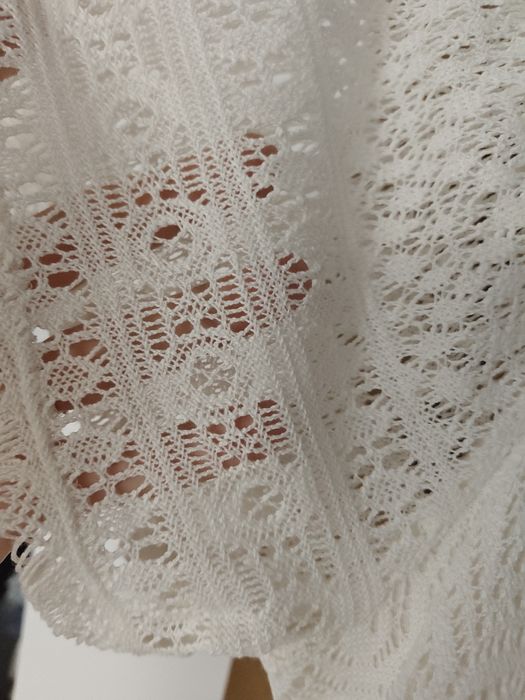 Biały top w stylu Boho h&m