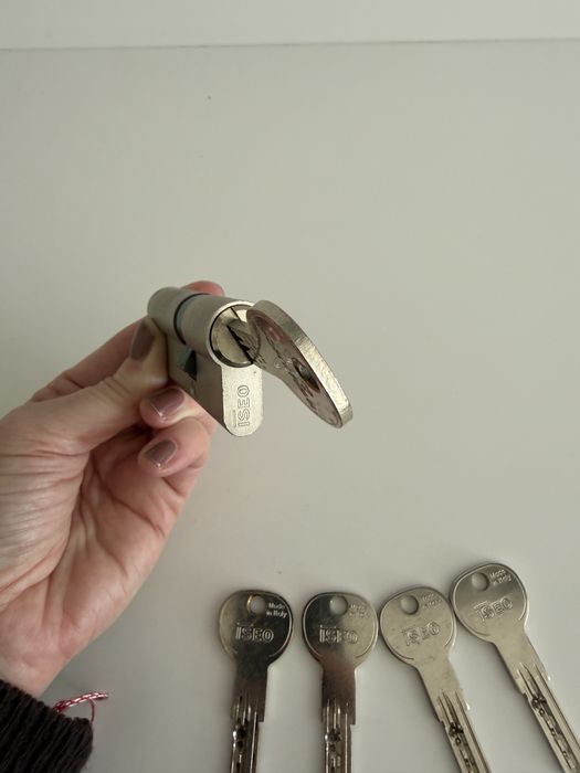 Canhão de fechadura com 5 chaves