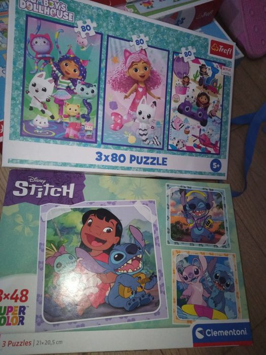 Zestaw puzzli 7 ze opakowań