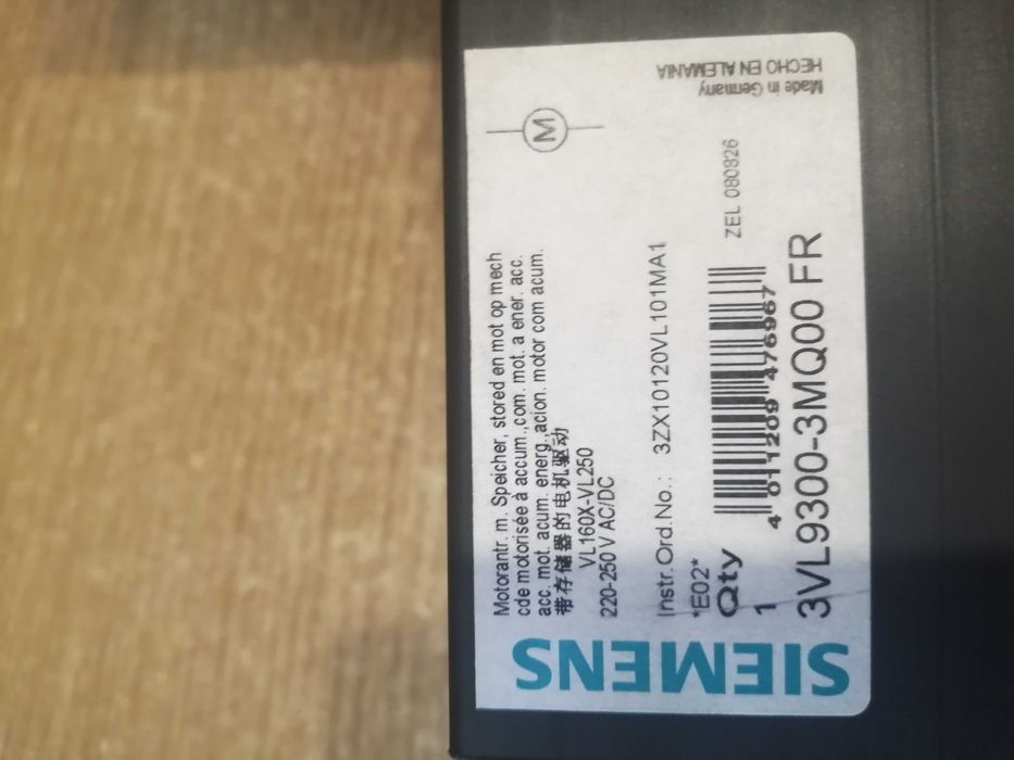 автоматичний вимикач Siemens 3VL9300-3MQ00 FR 160ам. рубильник автомат