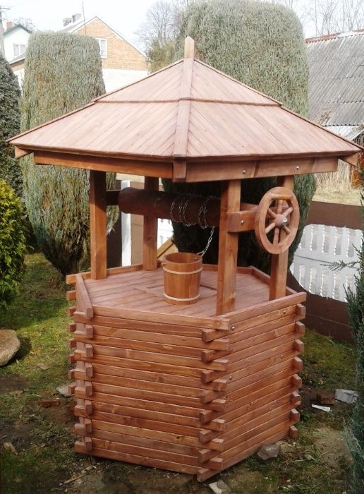 Studnia ogrodowa, obudowa studni dekoracyjna