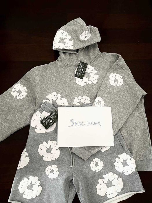 Denim Tears Cotton Wreath Hoodie Cinzento