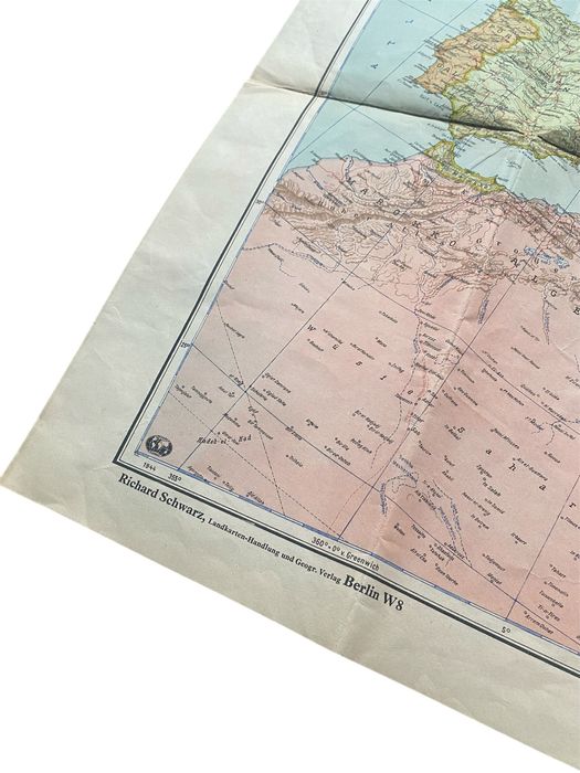 Podręczna plecakowa mapa  Wehrmacht Europa 1944