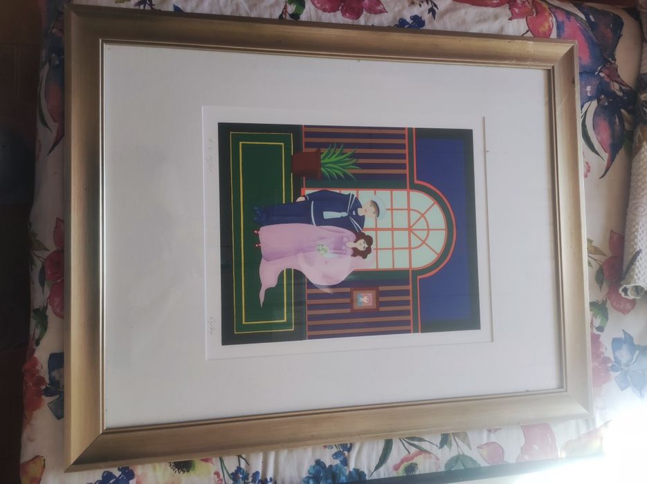 Quadro de Serigrafia - Noivos
