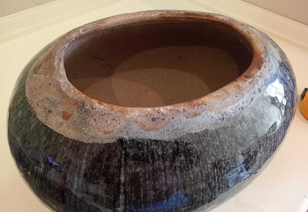 Arte Moderna Centro mesa em  Cerâmica Vitrificada Ovo Meteorito