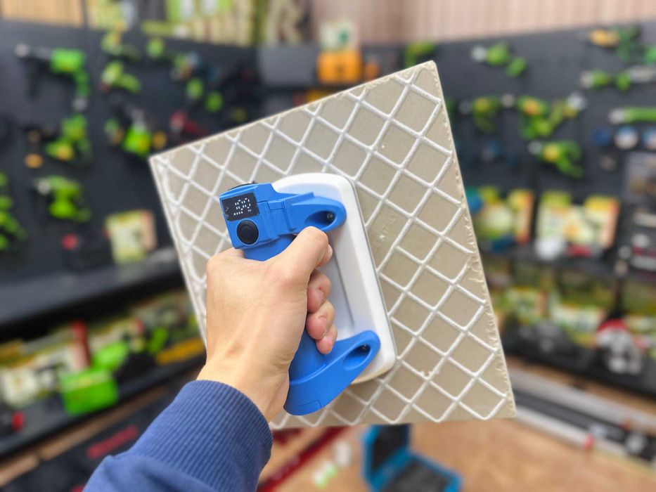 93х170мм Компактна Присоска Біла гума + Автопідкачка + Дисплей Міцна