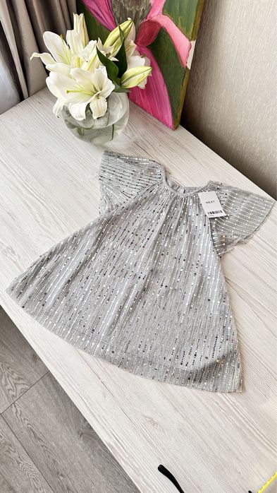 Сукня срібляста next 80