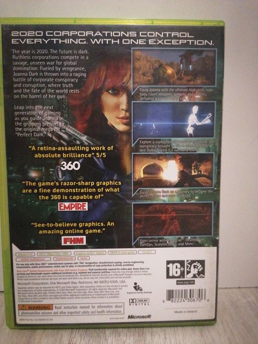 Perfect Dark zero xbox 360