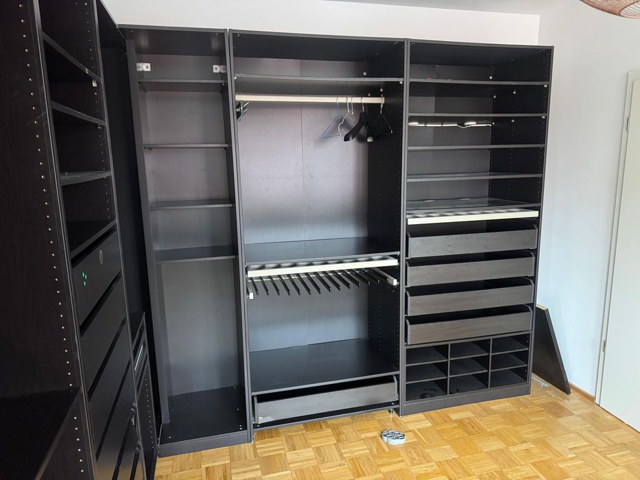 Szafa IKEA PAX narożna brązowo czarna