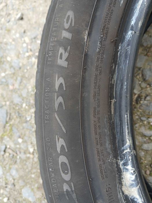 Opony 205/55/19 Michelin bieżnik 6mm i 5,5mm 21 rok F-VAT
