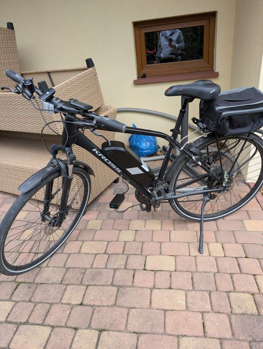 Rower elektryczny kross evado hybrid 1.0 roz. M (19) z osprzętem