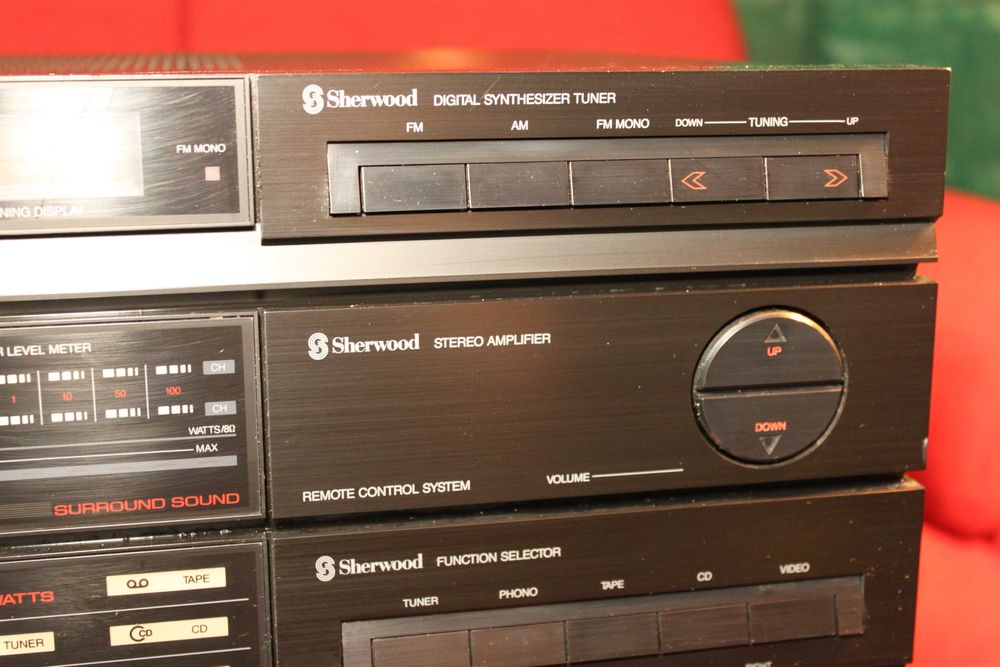 Sherwood CTA-6 R Double Cassette Tuner Amplifier Tested Working