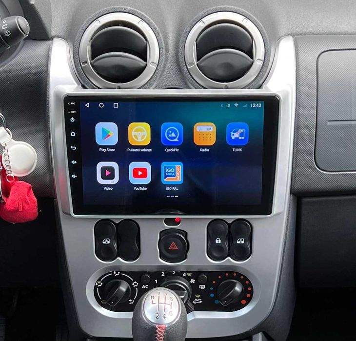 Rádio 2DIN 9"• Dacia LOGAN • SANDERO • DUSTER (2008 a 2012) • Android