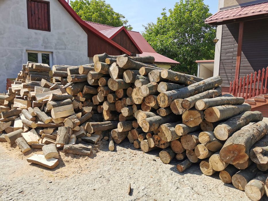 Drewno Opałowe Kominkowe Buk Grab Sezonowany Transport