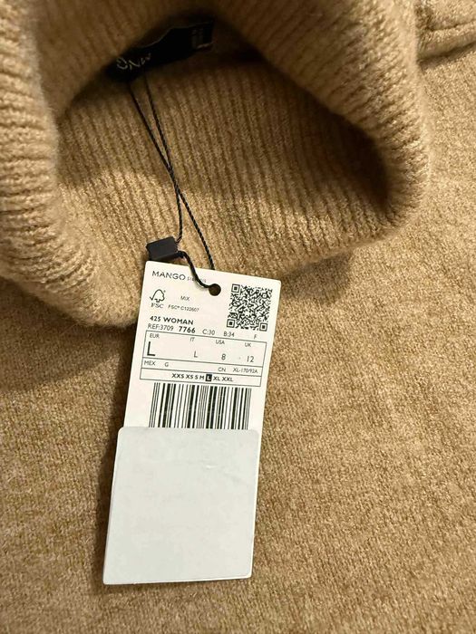 НОВЕ тепле плаття MANGO оригінал з іспан.сайту, проліт з розм!